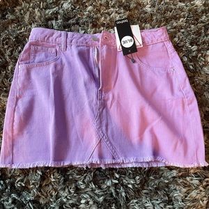 Purple Jean skirt